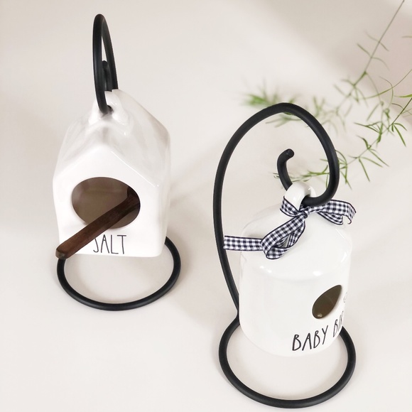 Rae Dunn Inspired Mini Curved Birdhouse Stand - Picture 4 of 4